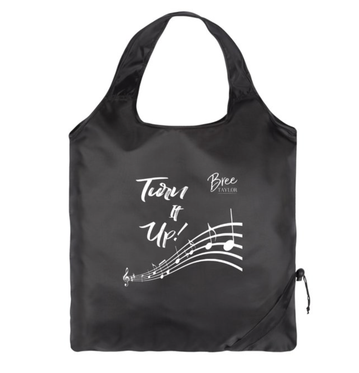 Turn It Up Foldable Shopping Tote Bag